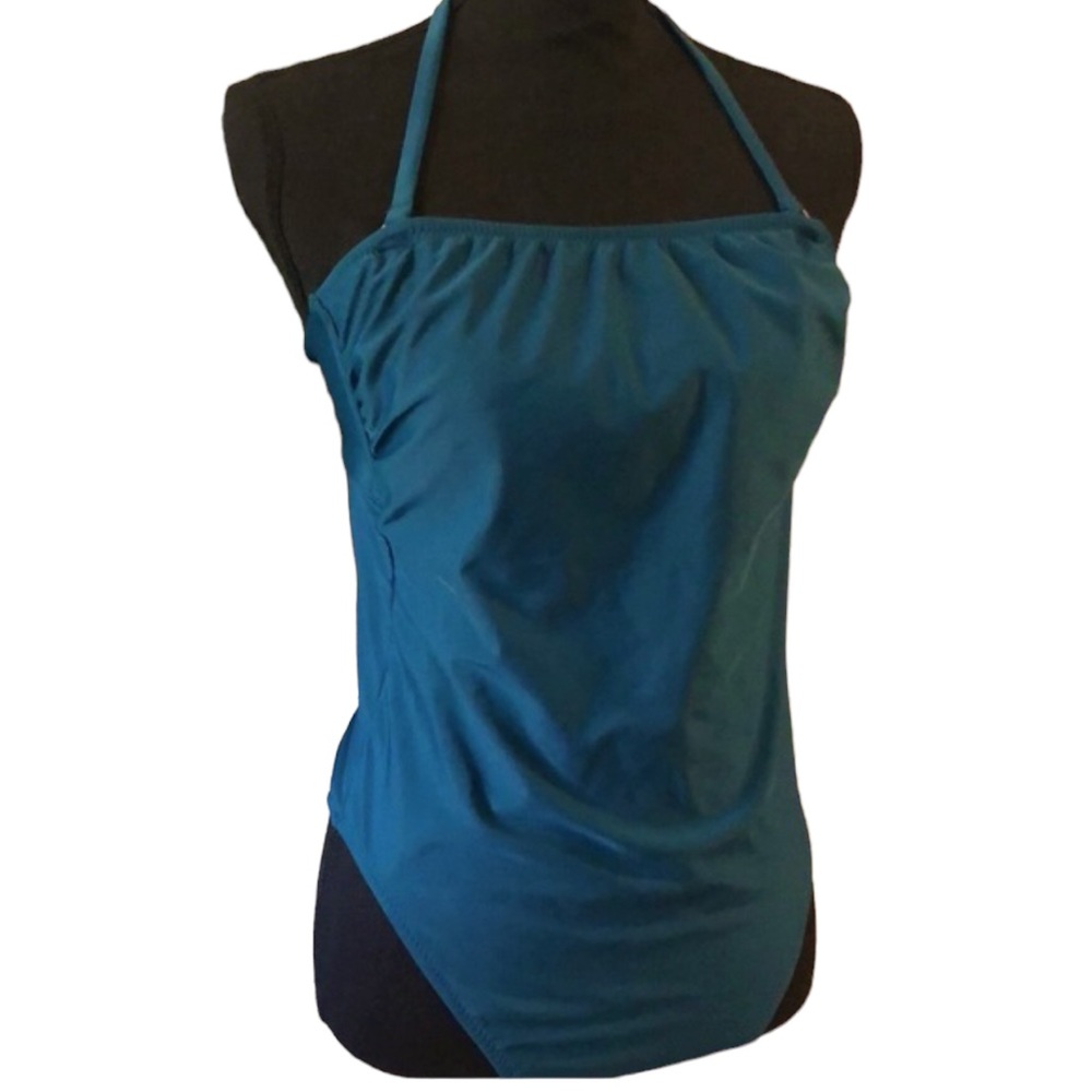SHADE & SHORE ONE PIECE SWIMSUIT EMERALD GREEN SIZE MEDIUM NEW WITHOUT TAGS